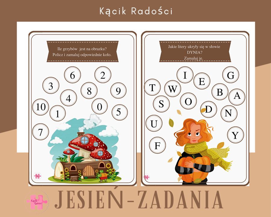 Jesienny zestaw zadań