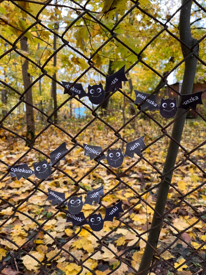 Nietoperze - ortografia - końcówki u - zasady - Halloween