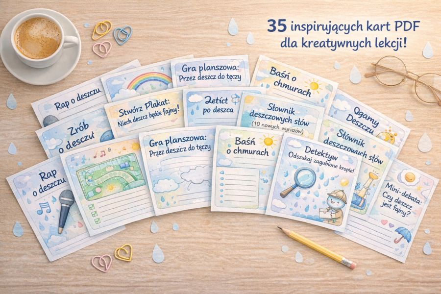 Karty: Burza mózgów – pomysły na dzień bez słońca