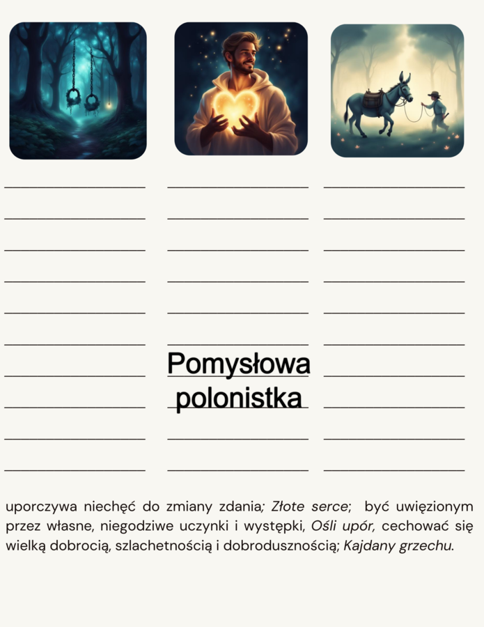 Opowieść wigilijna-frazeologia