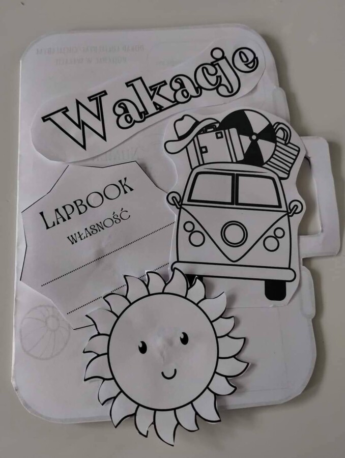 Lapbook WAKACJE+LATO
