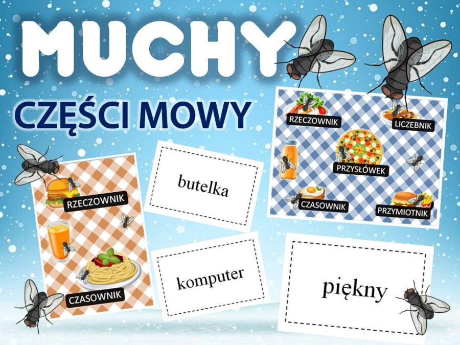 "MUCHY - CZĘŚCI MOWY"