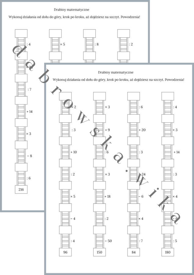 Drabiny matematyczne