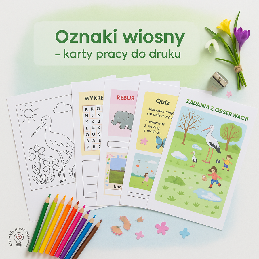 Karta pracy „Oznaki wiosny”