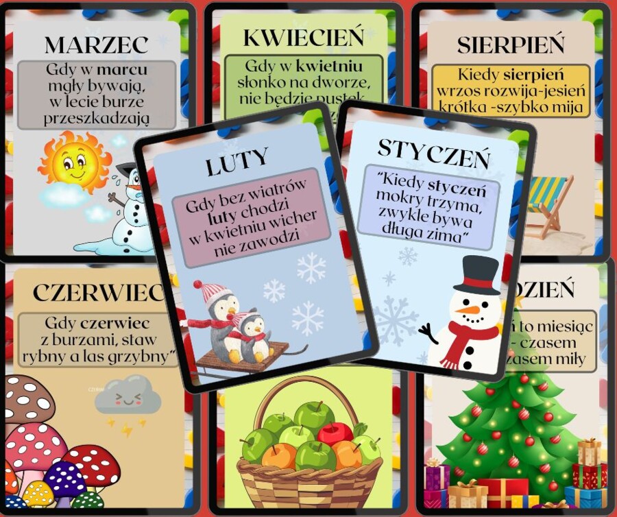 12 MIESIĘCY Z PRZYSŁOWIAMI