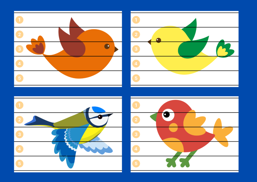 DZIEŃ PTAKÓW – puzzle – EKOLOGIA – wiosna – biblioteka – świetlica – przedszkole – 12 wersji