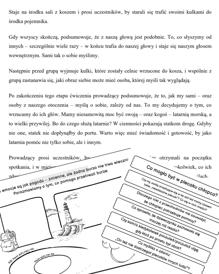 Materiał dla psychologa, pedagoga, wychowawcy: Wzmacnianie odporności psychicznej i umiejętności radzenia sobie w kryzysie