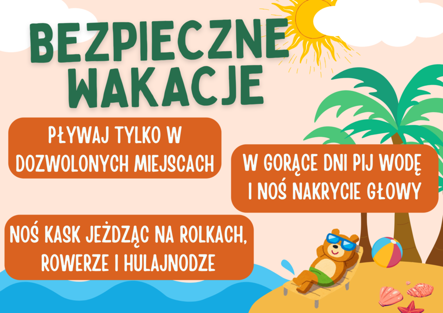 Wakacje - gazetka szkolna, jak bezpiecznie, dojrzale, aktywnie przeżyć wakacje
