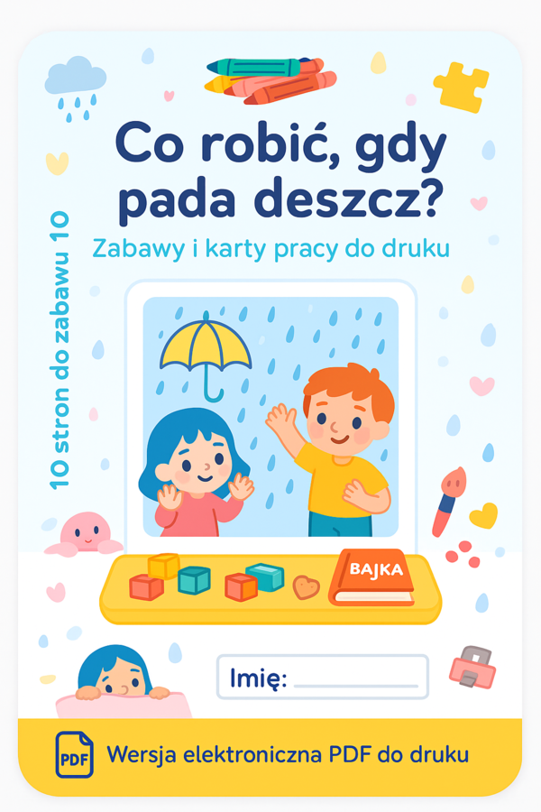 Karty pracy: "Co robić, gdy pada deszcz?"