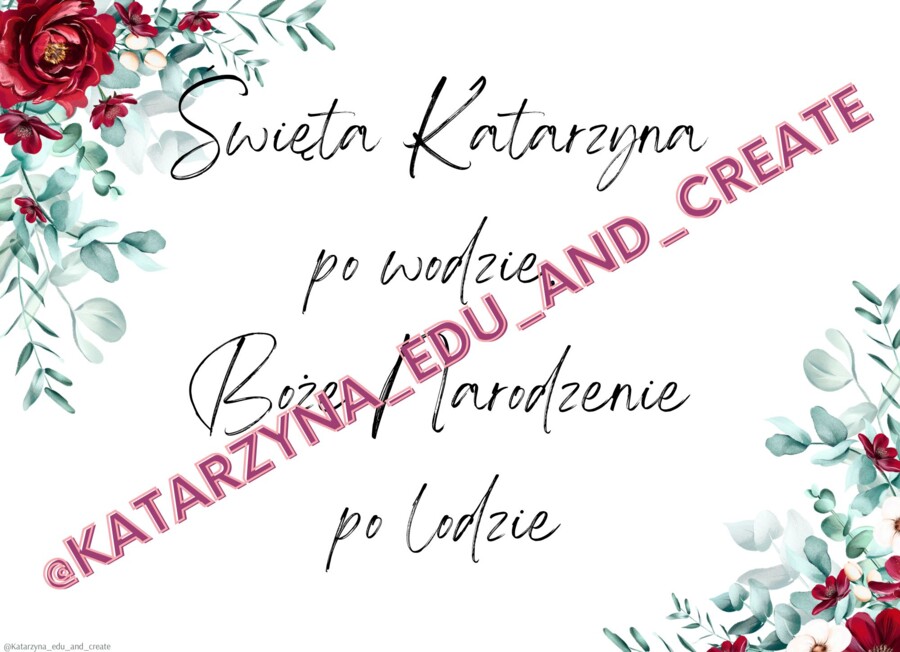 Zimowe i bożonarodzeniowe plakaty z przysłowiami