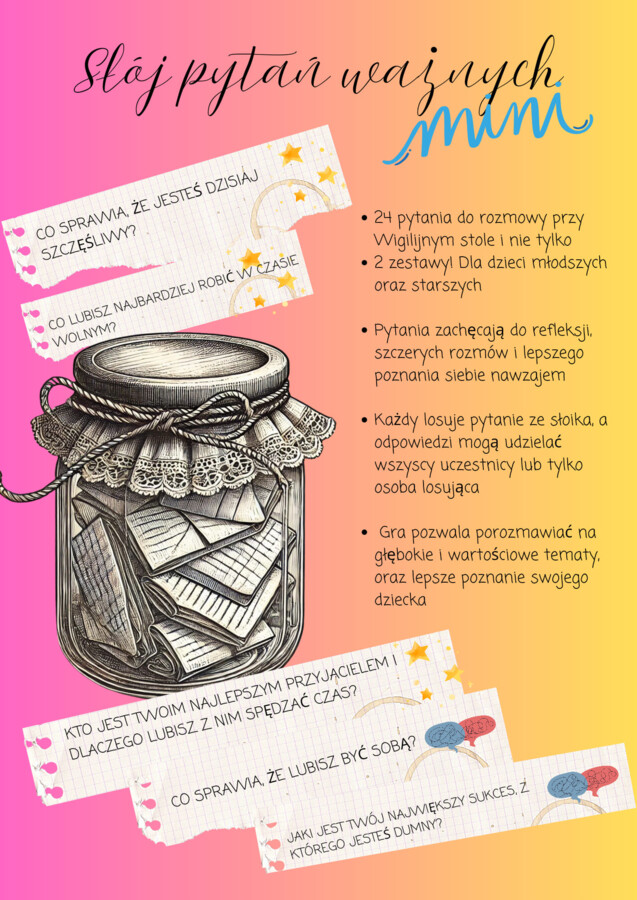 Słój pytań ważnych + wersja Mini