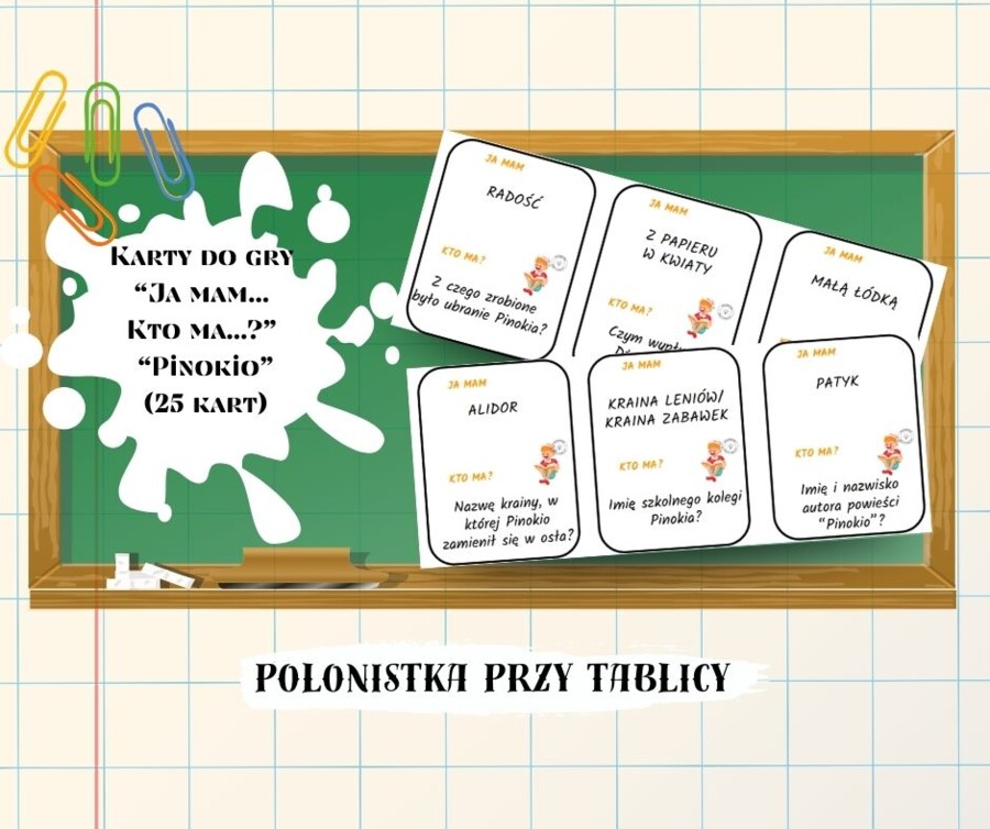 Gra „Ja mam…Kto ma…” „PINOKIO”