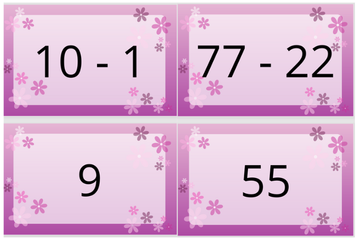 Fiszki z odejmowania do 100 – do samodzielnego wydruku