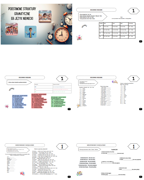 Struktury gramatyczne do egzaminu E8 z j. niemieckiego