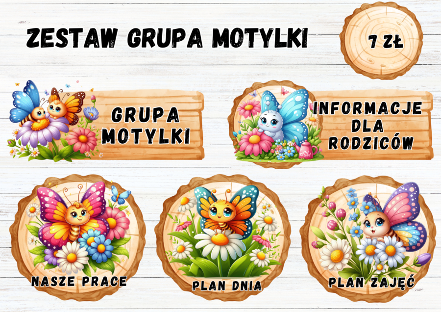 ZESTAW GRUPOWY GRUPA MOTYLKI
