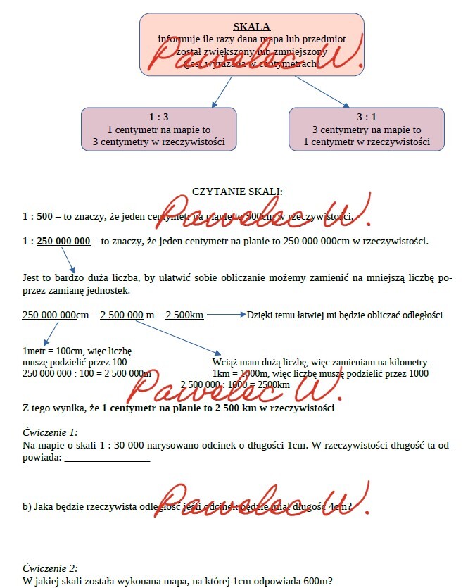SKALA - wprowadzenie + 2 zadania - PLAKAT