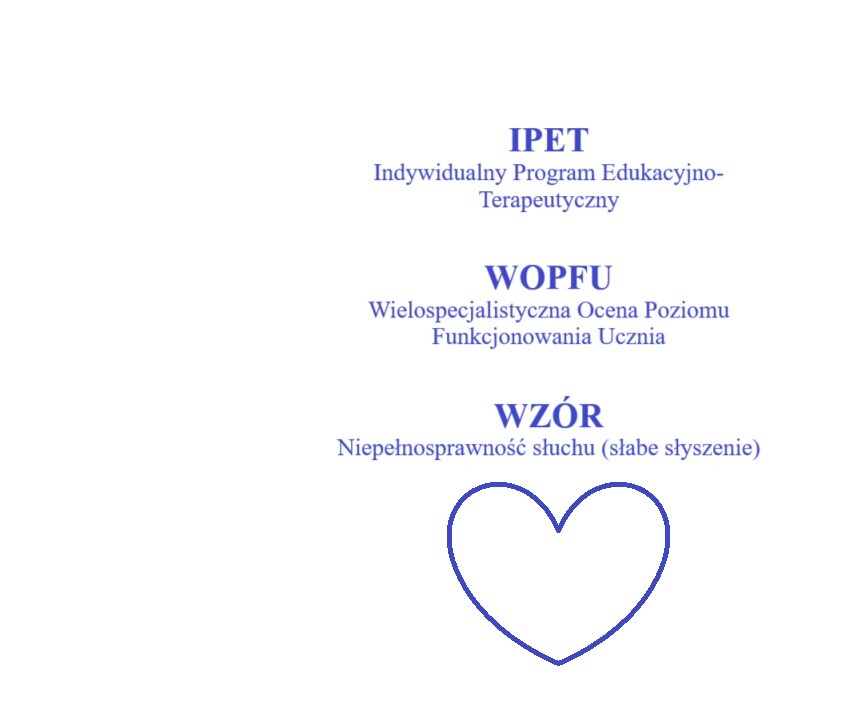 IPET+WOPFU niepełnosprawność słuchu (słabe słyszenie) wypełniony wzór