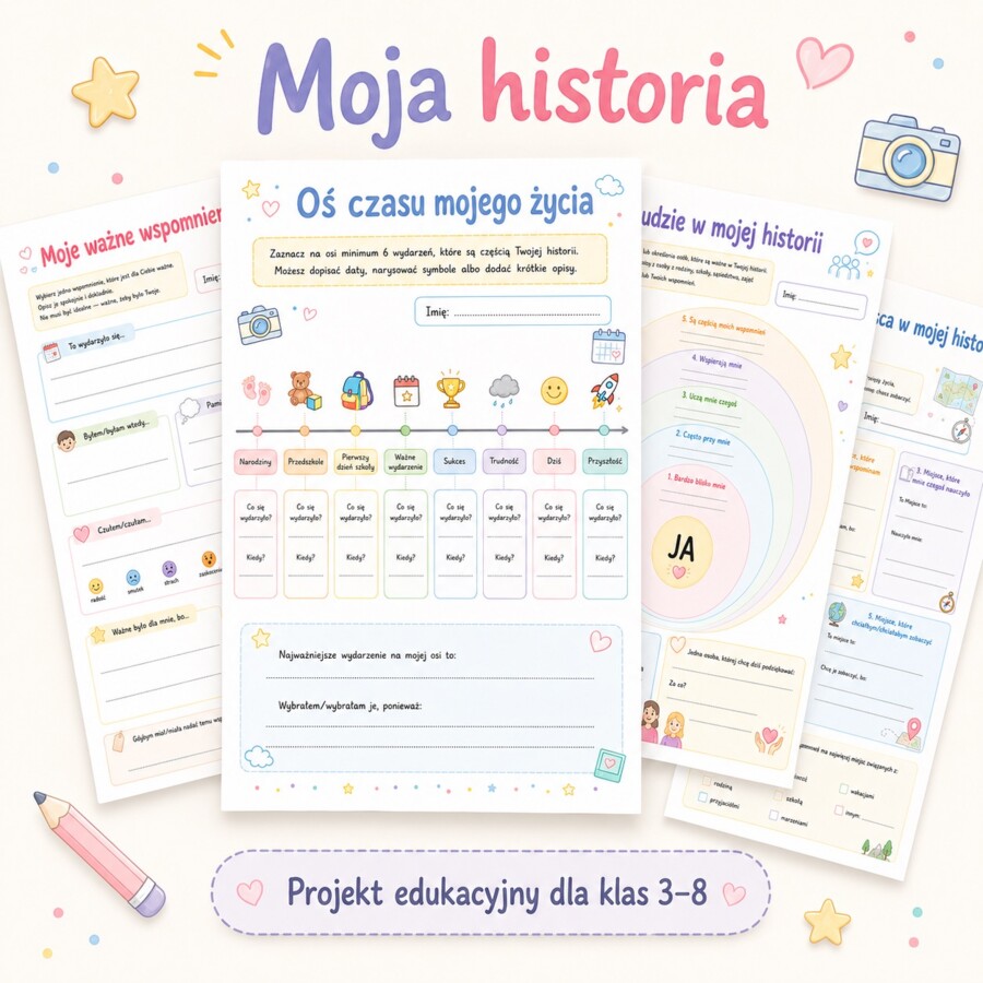 Moja historia - oś czasu życia