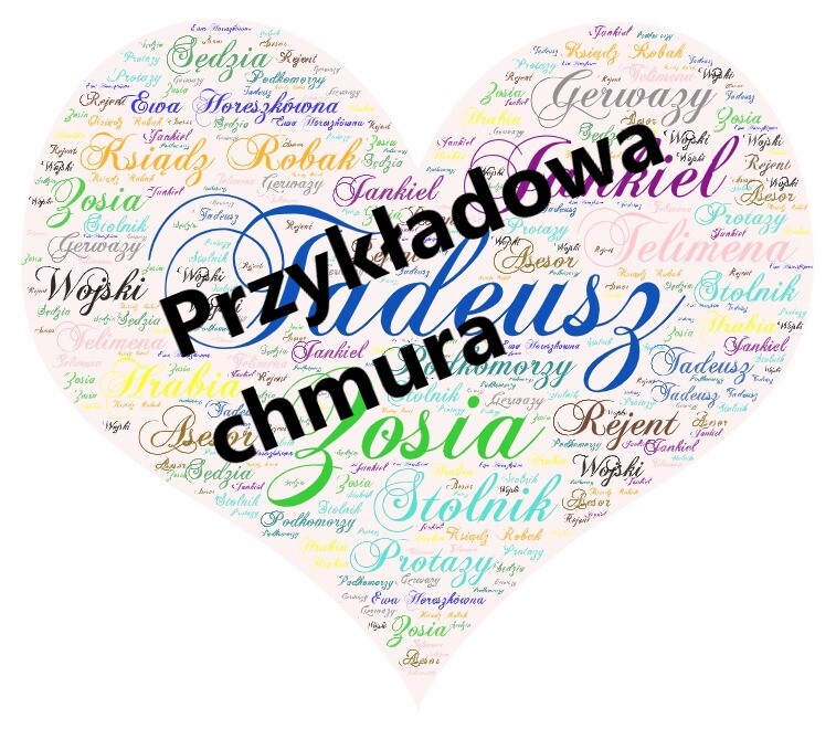 Chmury wyrazowe lektury obowiązkowe