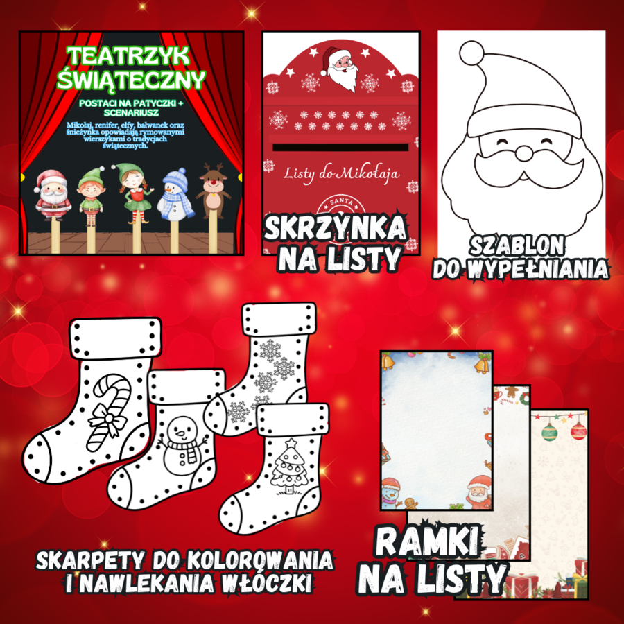 KALENDARZ ADWENTOWY KREATYWNY - 3 wzory, 26 zadań!