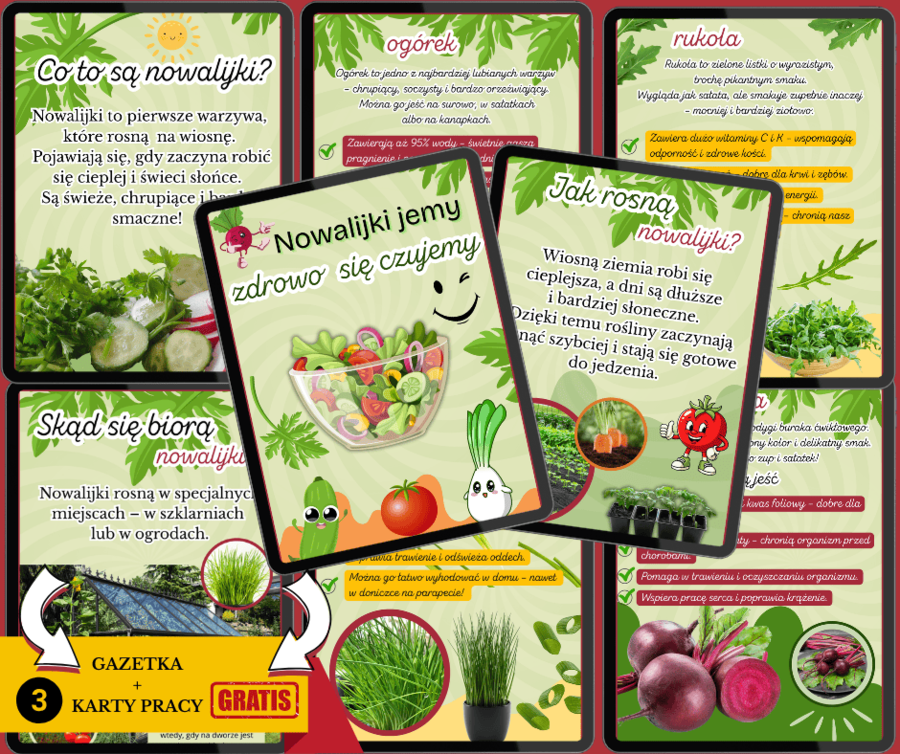 Wiosenne Nowalijki – Idealne Narzędzie do Nauki o Zdrowiu