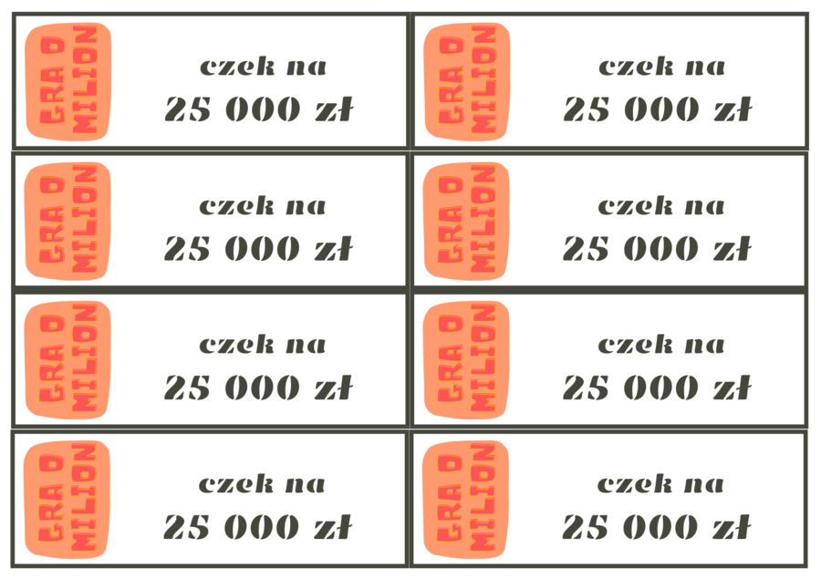 Gra o milion. Powtórzenie wiadomości - liczby na co dzień. Klasa 6.