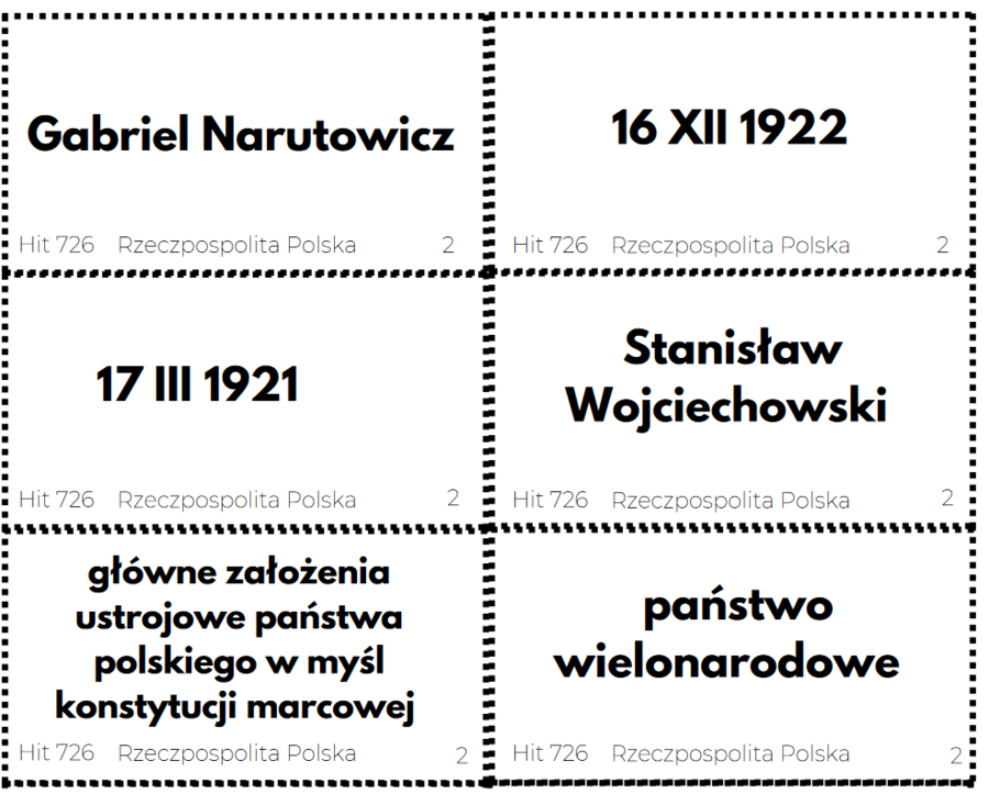 Fiszki z historii 7 klasy - Rzeczpospolita Polska