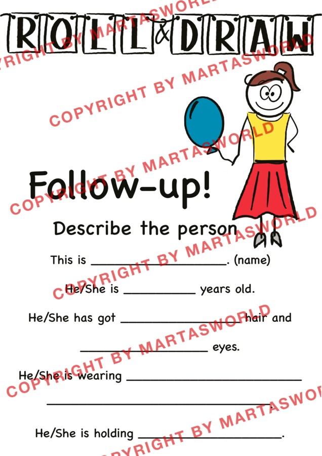 🎲✏️ Roll & Draw – Kreatywna Gra Rysunkowa po angielsku! 🎨🧠