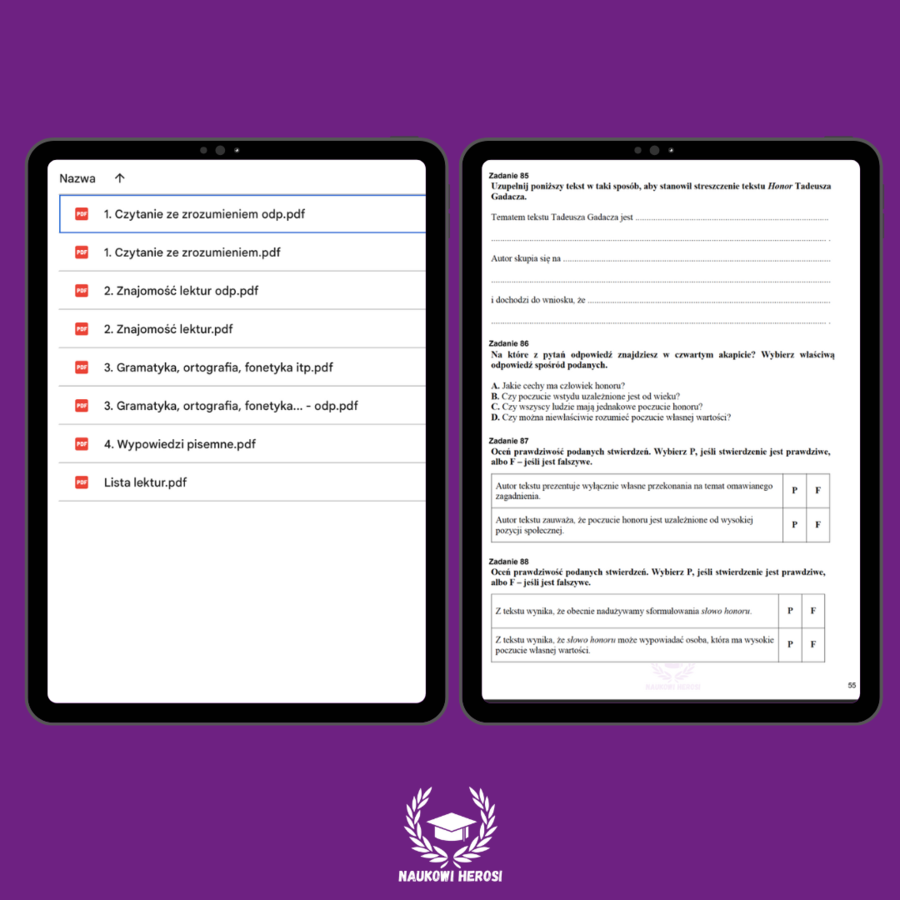 Zbiór zadań 8-klasisty - Polski