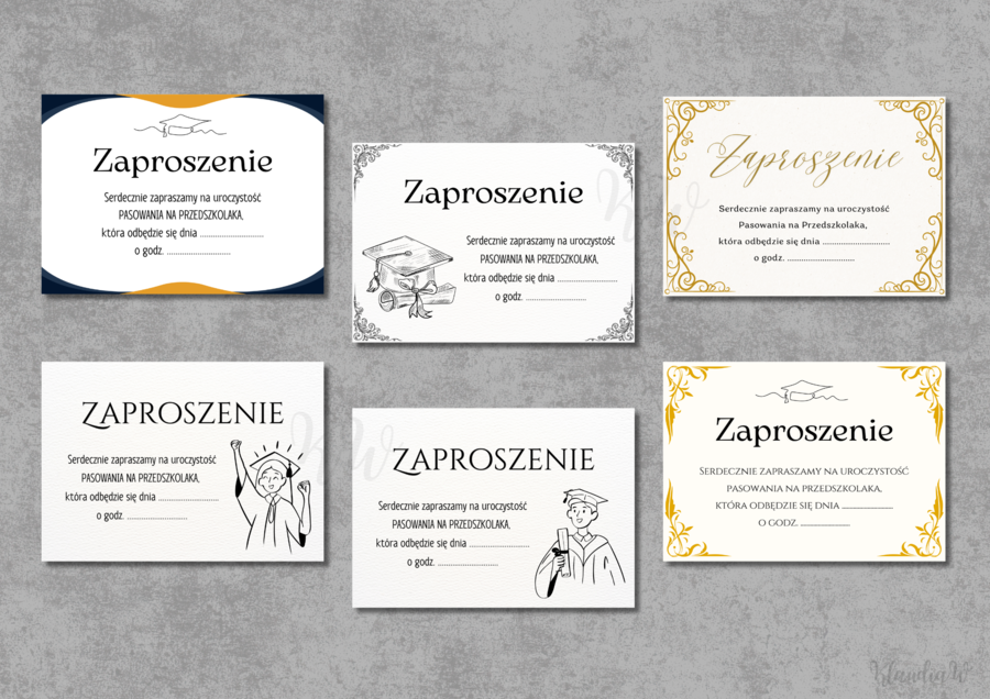 Pasowanie na Przedszkolaka - zaproszenia