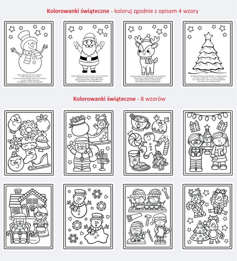 Rewalidacja - Gotowe wpisy do dziennika ŚWIĘTA scenariusz zadania karty pracy kolorowanki kodowanie sortowanie