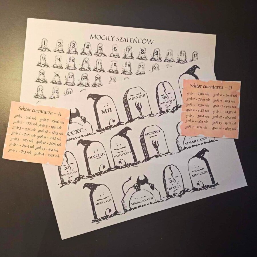 OPIEKUN CMENTARZA - matematyczna bajka manipulacyjna KLASA 5