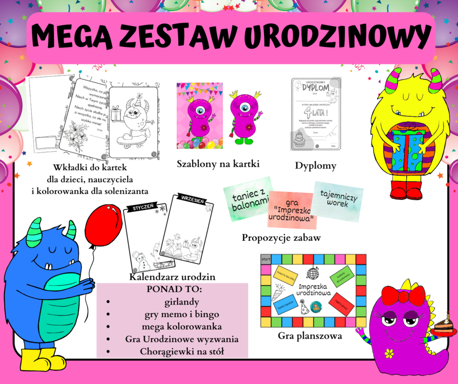 MEGA ZESTAW URODZINOWY