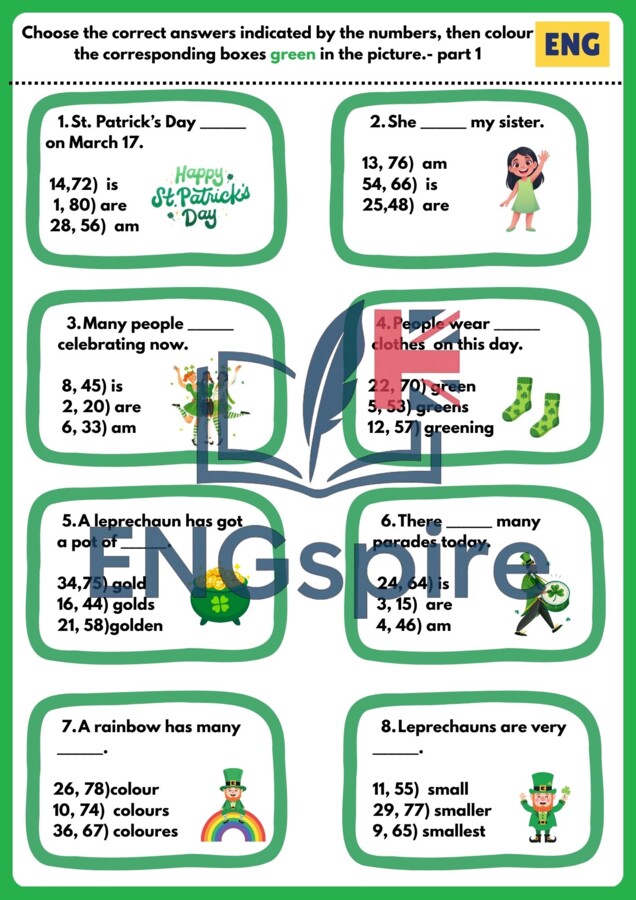 Escape Room St. Patrick’s Day – język angielski kl. 4–6 (40 stron + klucz)