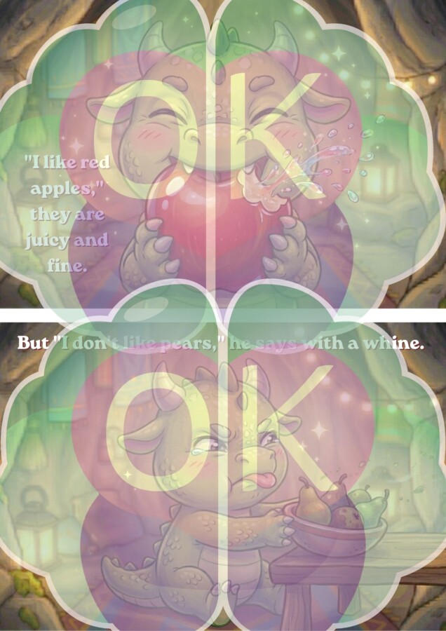 The Fruit Dragon: Owocowa przygoda z głodnym smokiem (36 stron)