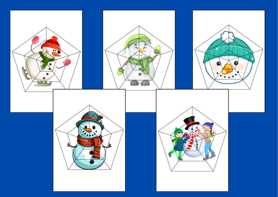 DZIEŃ BAŁWANA – Dzień Bałwanka – ZIMA – puzzle – układanka- układanki – biblioteka – świetlica – przedszkole – 14 wersji