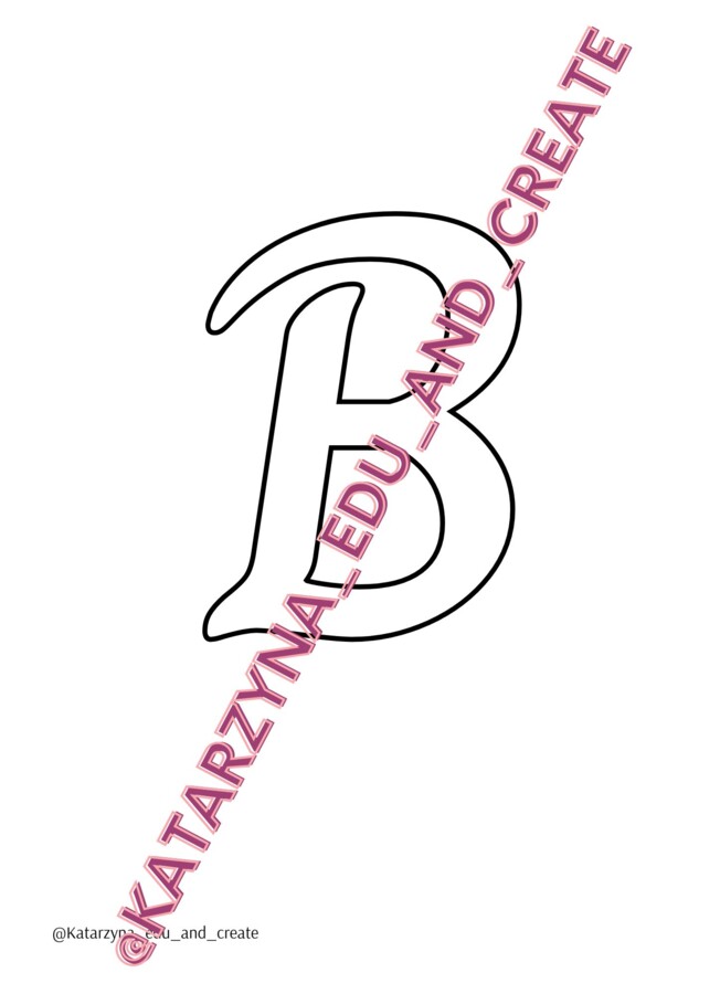 Szablon liter - charm - wielkie