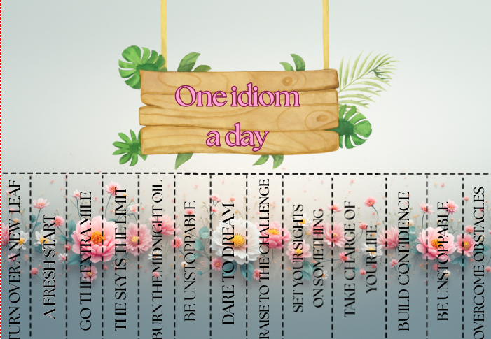 Mega Pakiet: NEW YEAR – NEW IDIOMS! 12 plansz z idiomami w w zestawie|Główna grafika XXL - plakat 4 xA4| Zestaw zawiera 2 zadania z idiomami oraz odpowiedzi