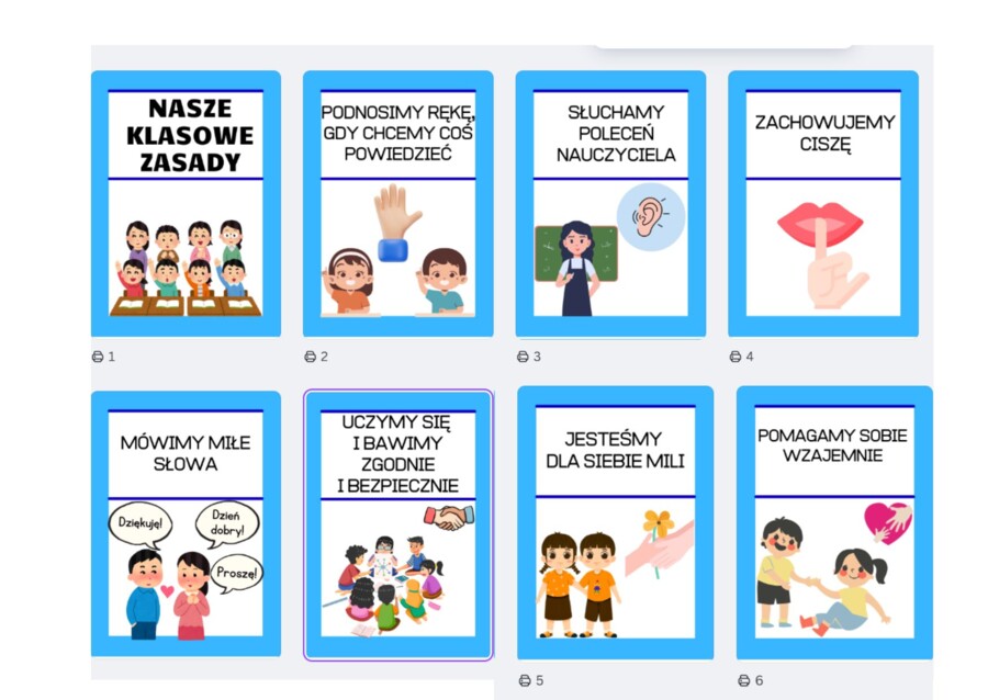 Klasowe zasady / Regulamin klasowy