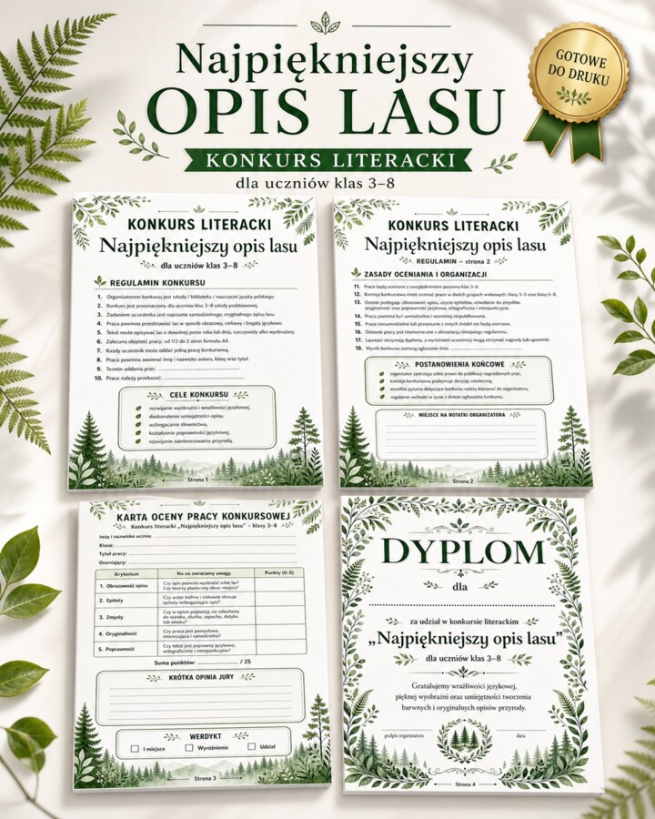 Konkurs. Najpiękniejszy opis lasu