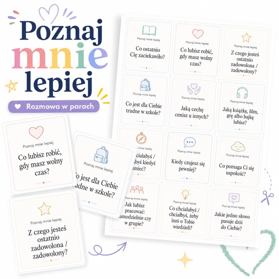 Rozmówka w parach: poznaj mnie lepiej