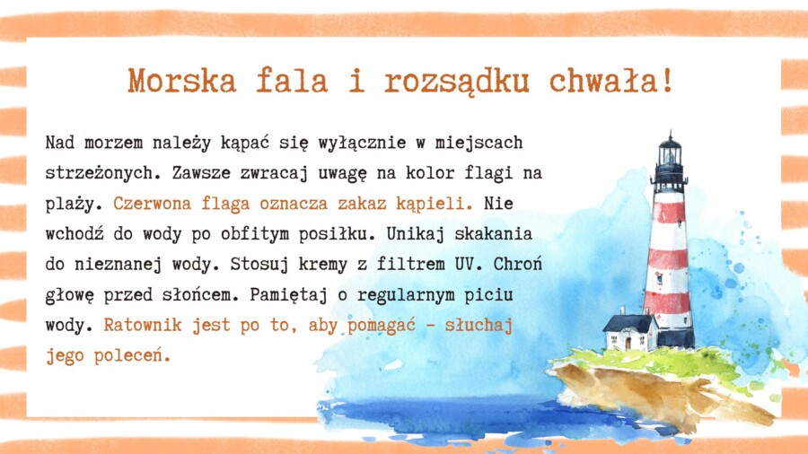 Bezpieczne wakacje - Wielki Poradnik Wakacyjny