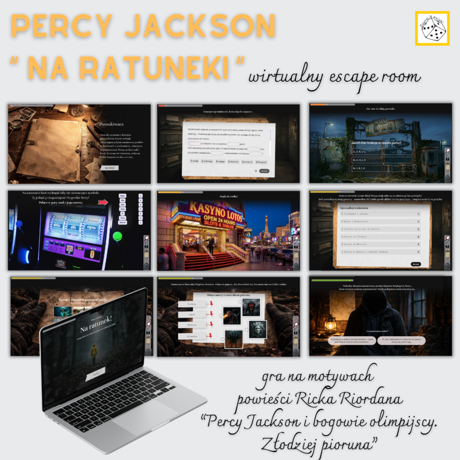"Percy Jackson. Na ratunek!" - wirtualny escape room na motywach powieści Ricka Riordana oraz mitologii greckiej