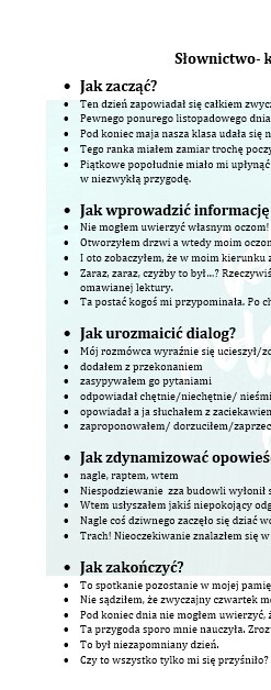 OPOWIADANIE TWÓRCZE W KLASACH 7-8. OD POMYSŁU DO REALIZACJI: ZEMSTA,DZIADY, QUO VADIS