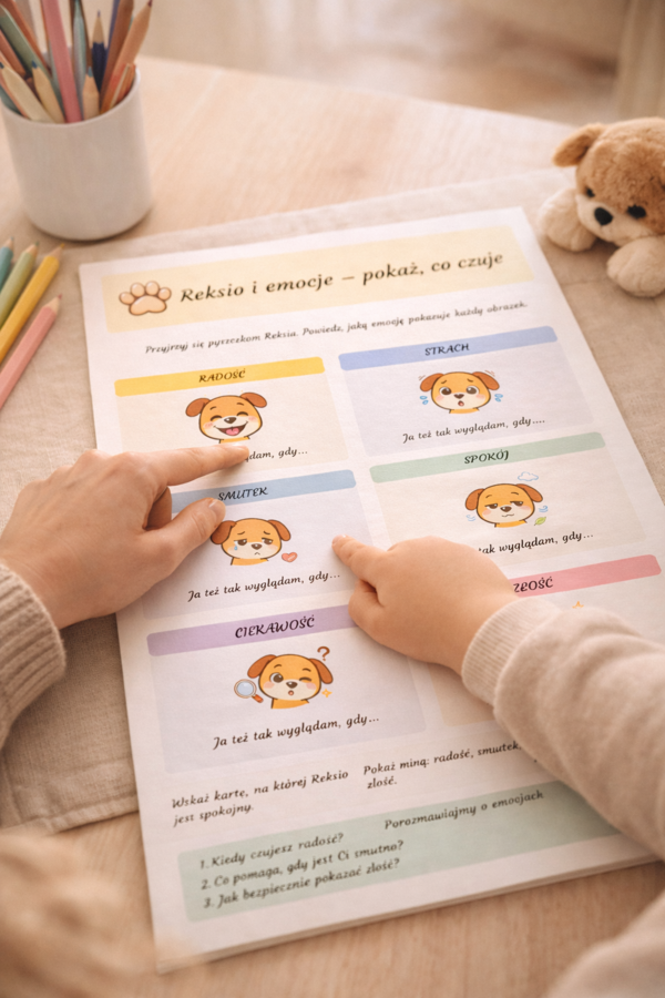 Reksio i emocje – pokaż, co czuje
