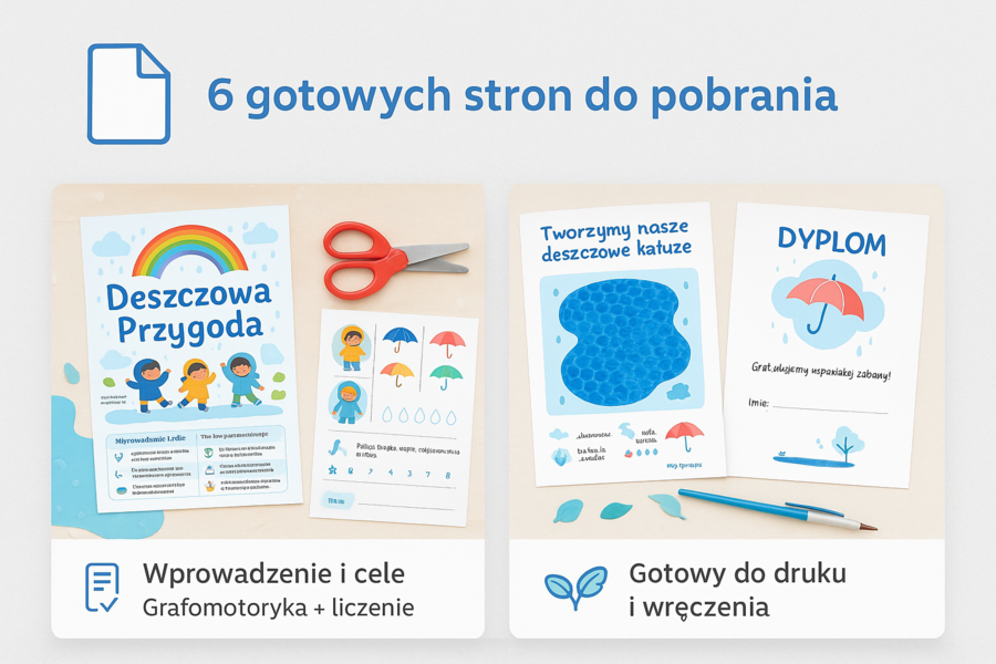 „Deszczowa przygoda” – scenariusz zajęć dla przedszkola