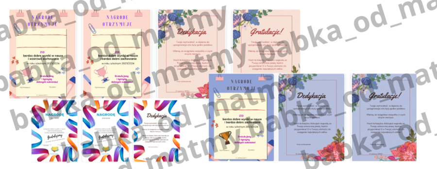 Dyplomy i mininagrody - zakończenie roku 2023/2024