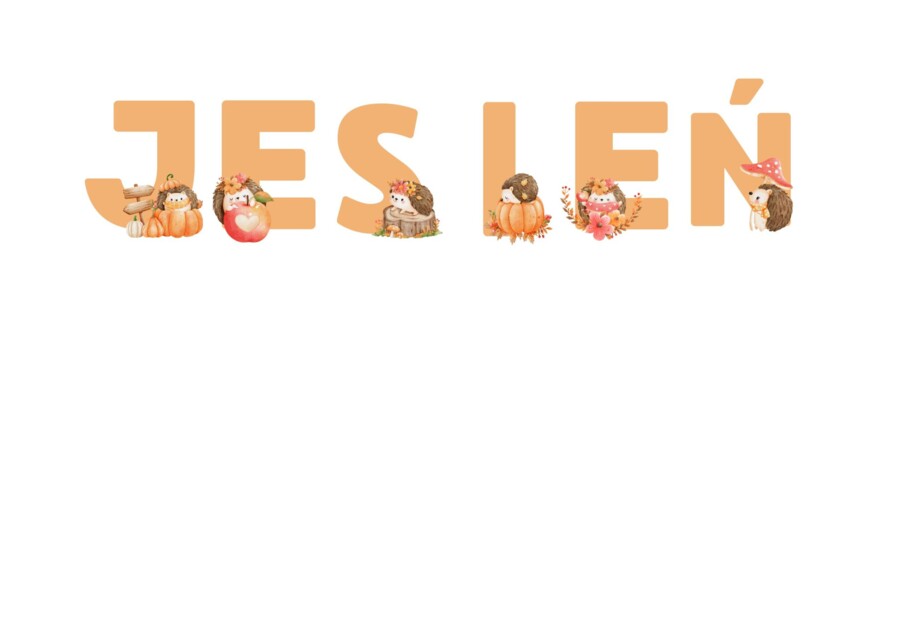 Jesień - napis