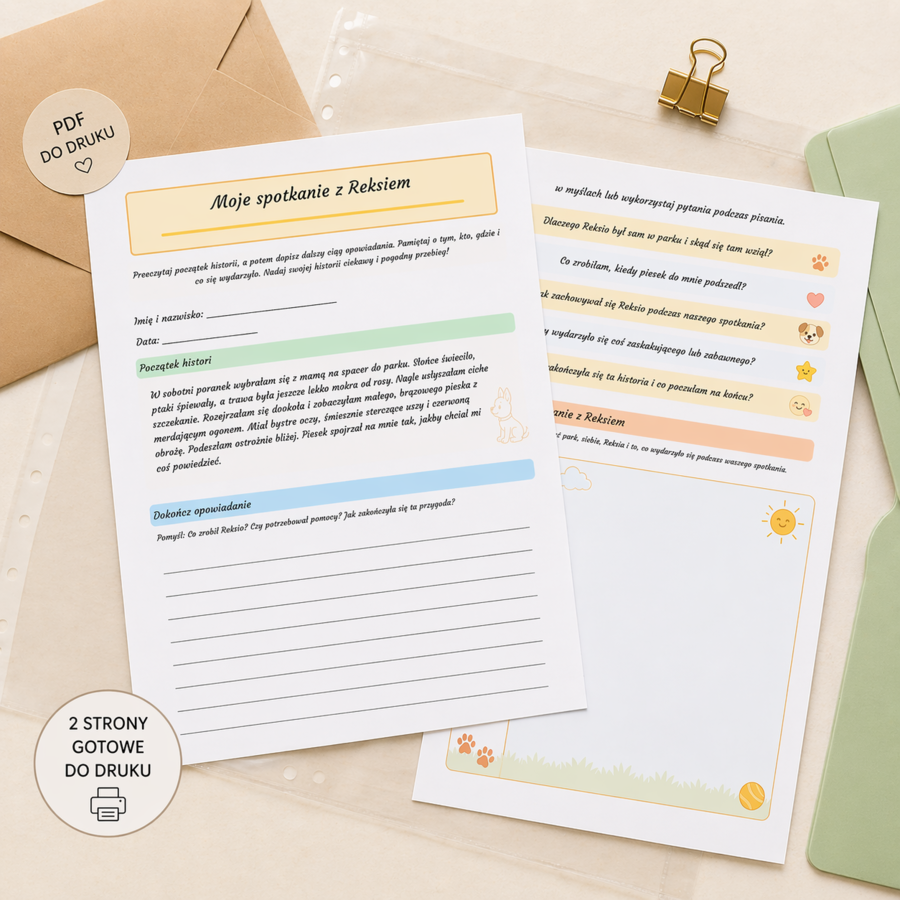 Moje spotkanie z Reksiem – karta twórczego pisania