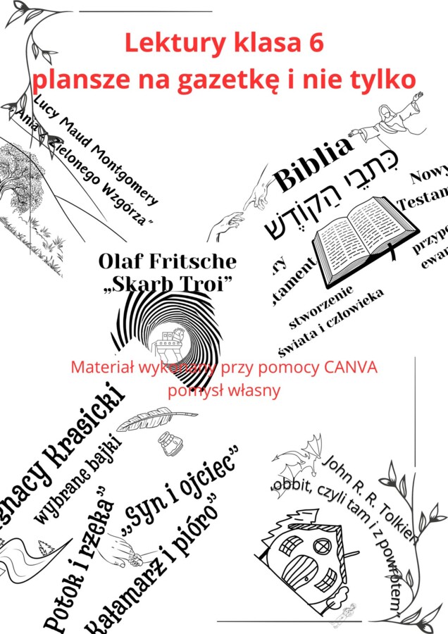 Lektury na gazetkę ... i nie tylko - kl. 6